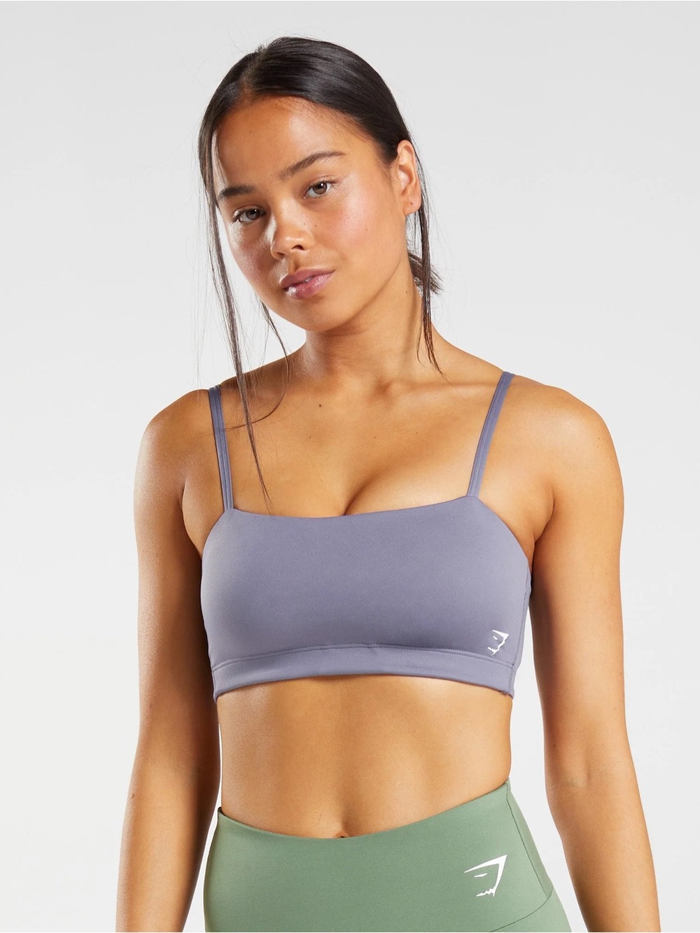 Gymshark Strappy Bralette in Dusty Lavender